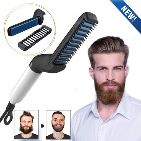 Hair & Beard Straightner Brush & Multifunctional Hair Comb